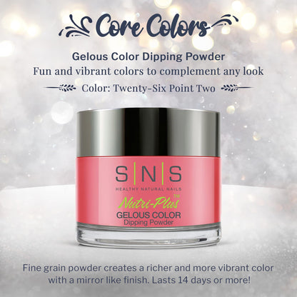 SNS Healthy Natural Nails Twenty-Six Point Two Dip Powder – Pink/Rose/Cream, 1.5oz | 14-Day Wear, No UV Lamp