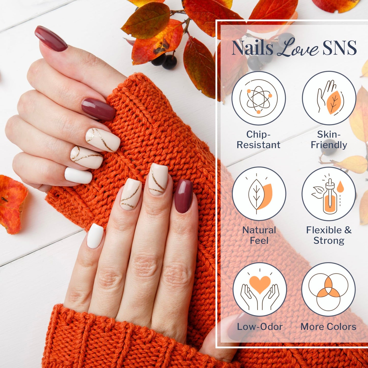 SNS Healthy Natural Nails Dipping Powder Gelous Color IS19 Indian Summer 1oz
