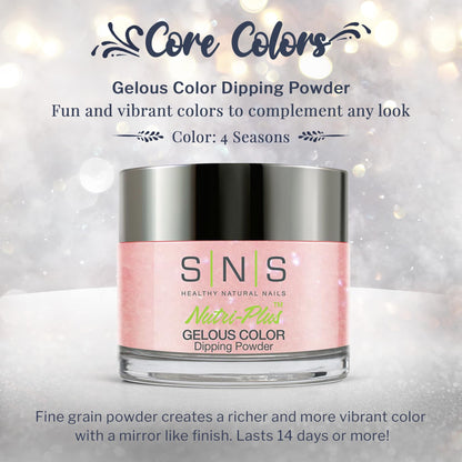 SNS Nail Dip Powder 4 Seasons Collection – Long-Lasting Color, Low Odor, No UV Lamp, 1.5oz