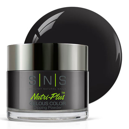 SNS Mozart Black Dip Powder – Long-Lasting Nail Color, Low Odor, No UV Lamp, 1oz