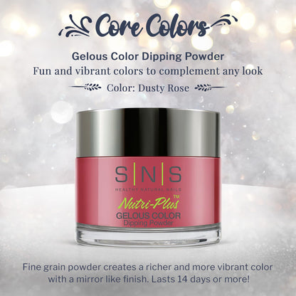 SNS Nail Dip Powder Dusty Rose – 1.5oz, 14-Day Color, Low-Odor, No UV Lamp