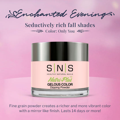 SNS Healthy Natural Nails Only You Pink Dip Powder EE17 | 14-Day, Low Odor, No UV Lamp, 1 oz