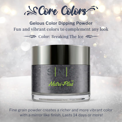 SNS Healthy Natural Nails – Breaking The Ice Nail Dip Powder (Gray Bronze Shimmer) – 14 Days, Low Odor, No UV Lamp, 1.5oz