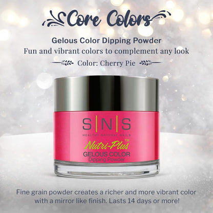 SNS Cherry Pie Dip Powder | Long-Lasting 14-Day Color, Low Odor, No UV Lamp – 1.5oz