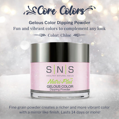SNS Nail Dip Powder Chloe – 14-Day, Low-Odor, No UV Lamp Needed, 1.5oz