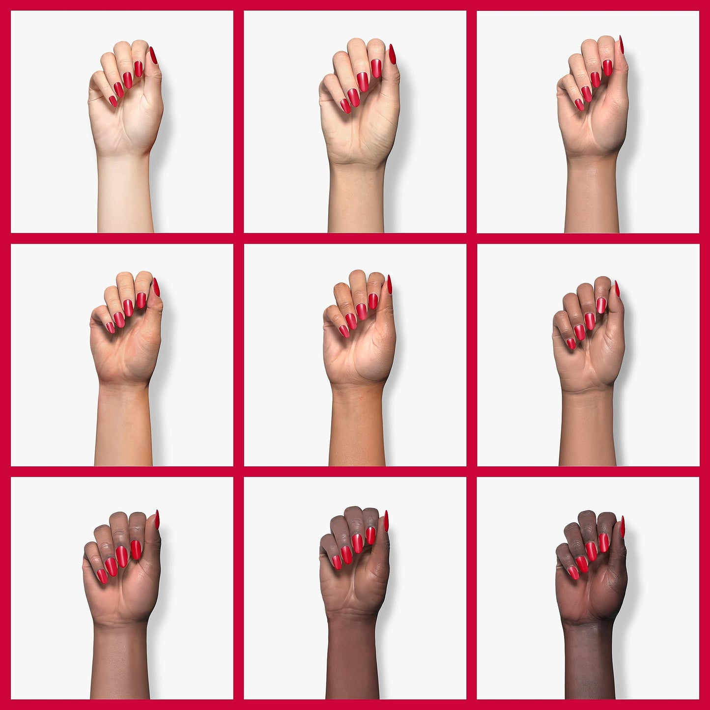 SNS Nail Dip Powder - Finesse Pink/Red/Magenta & Cream | 1oz - 14 Day Wear, Low Odor