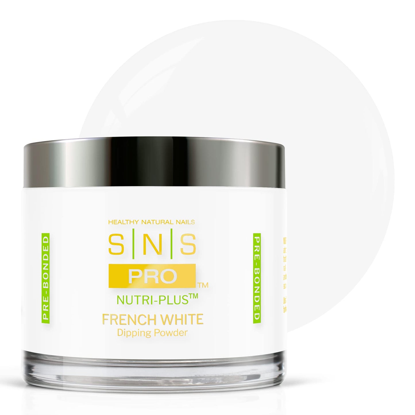 SNS Nail Dip Powder French White – Long-Lasting Color, Low Odor, No UV Lamp Needed | 4 Oz