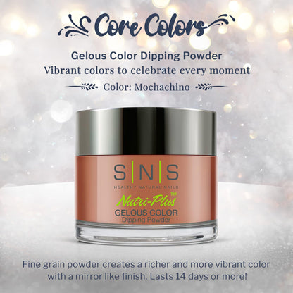 SNS Nail Dip Powder Mochachino Brown – 1oz | Long-Lasting, Low Odor, No UV