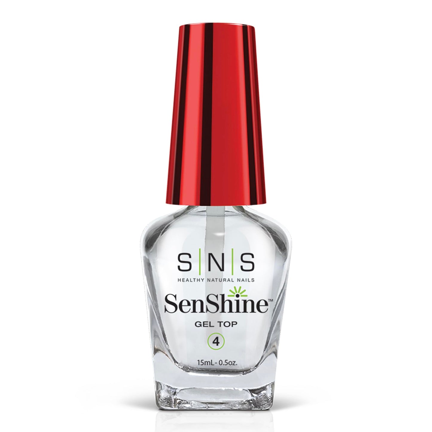 SNS SenShine Gel Top Coat – Dip Powder Nail Polish, Long-Lasting Shine, Low Odor, No UV Lamp – 0.5 oz