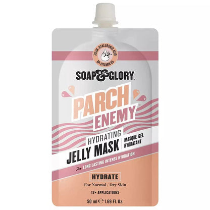 Soap & Glory Parch Enemy Hydrating Jelly Mask – Vitamin B5 + Hyaluronic Acid, 50ml