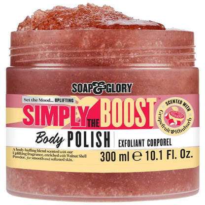 Soap & Glory Simply The Boost Exfoliating Body Scrub – Smoothing & Buffing Body Polish (300ml)