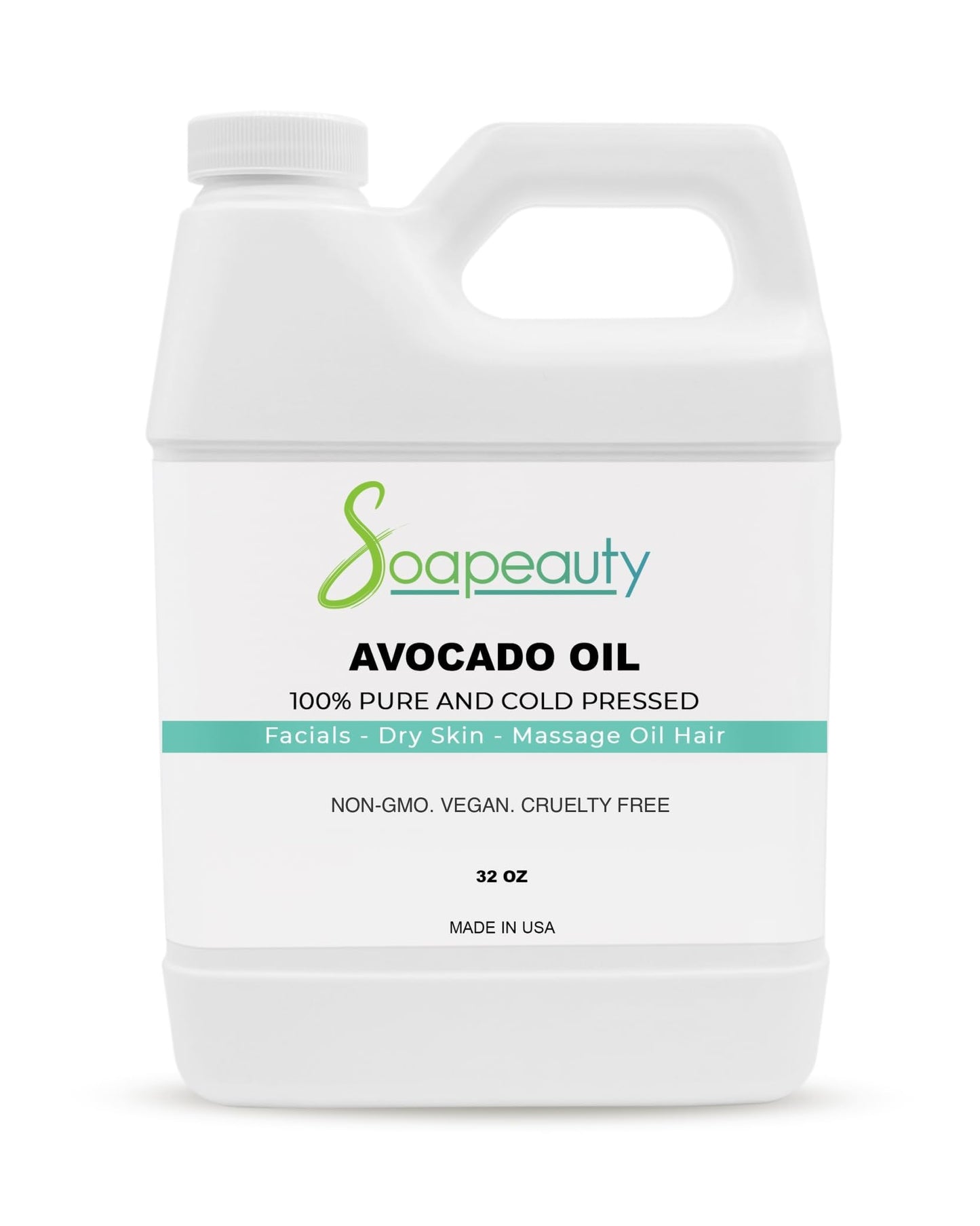 Soapeauty Avocado Oil for Skin & Hair – Cold Pressed, 32 fl oz