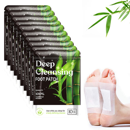 SOFFAIR 100 Pads Deep Cleansing Foot Pads - Natural Bamboo Patch for Relaxation & Sleep