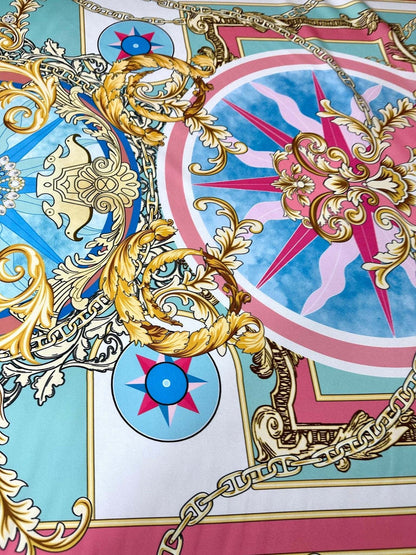 Baroque Chain Pattern Fabric by Metre