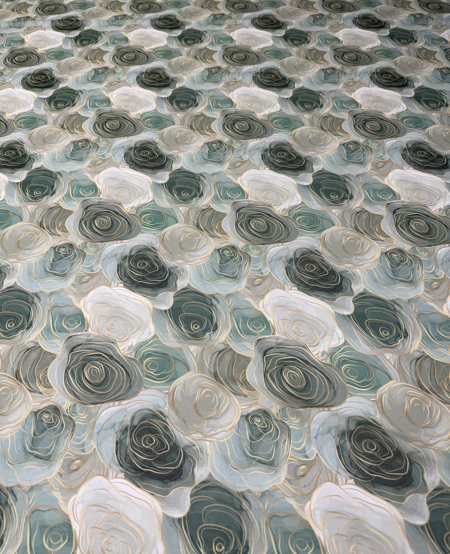 Abstract Rose Fabric by Metre