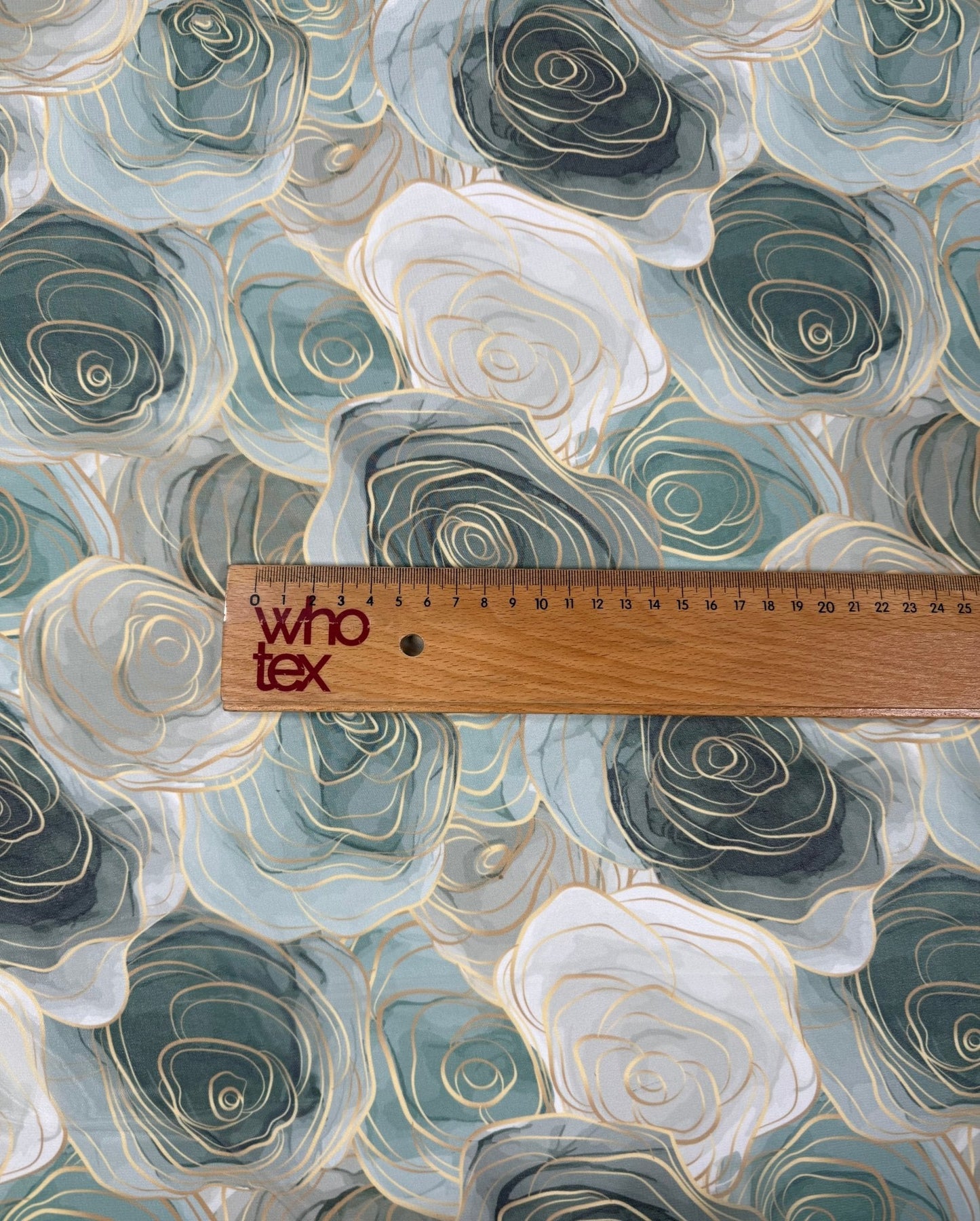 Abstract Rose Fabric by Metre