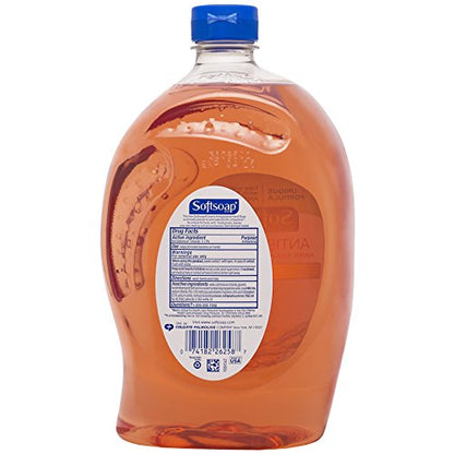 Softsoap Antibacterial Crisp Clean Hand Soap Refill, 56 oz – Moisturizing, Gentle Formula