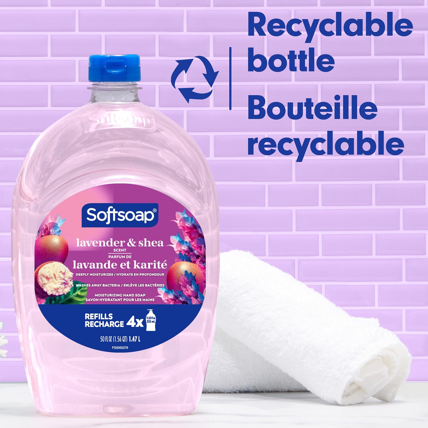 Softsoap Deeply Moisturizing Lavender & Shea Butter Hand Soap Refill – 50 oz