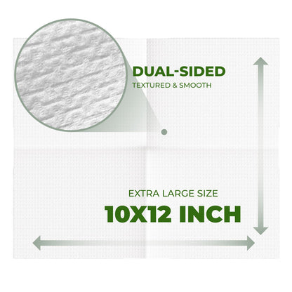 Sohum Living Clean Towels for Face XL – Ultra-Soft Disposable Facial Wipes