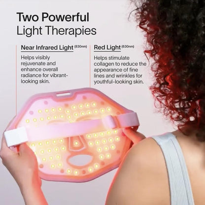 Solawave Red Light Therapy Mask for Face | 10-Min Anti-Aging Treatment – Rechargeable & Portable