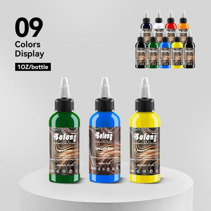 Solong Tattoo 9PCS Ink Color Set – 1oz (30ml) TI302S-30-9