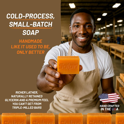 Solpri Shield Tea Tree Soap Bar with Lemongrass & Eucalyptus – 4 oz x2 – Cold-Process, Made in USA