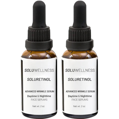 SOLUWELLNESS Soluretinol Advanced Wrinkle Serum + Skin Renewing Day & Night System
