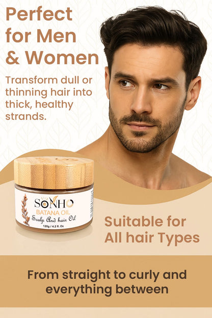 SONHO Batana Oil — Raw Organic Hair Growth Oil from Honduras