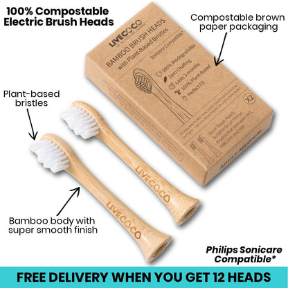 LiveCoco Philips Sonicare compatible Electric Brush Heads