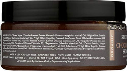 Soothing Touch Organic Herbal Brown Sugar Scrub – Chocolate Peppermint, 8 Oz
