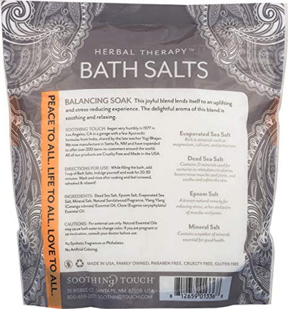 Soothing Touch Deep Sleep Bath Salts – Balancing Soak with Clove, Sandalwood & Ylang Ylang | 32 Oz