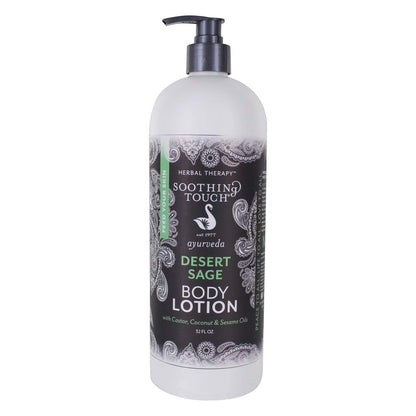 Soothing Touch Desert Sage Body Lotion 32 oz | Ayurvedic Hydration for Dry Skin