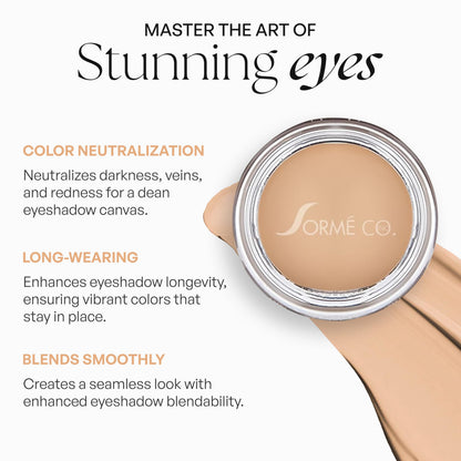 SORMÉ PRO Under Shadow Primer - Smooth, Crease-Resistant Eye Shadow Base