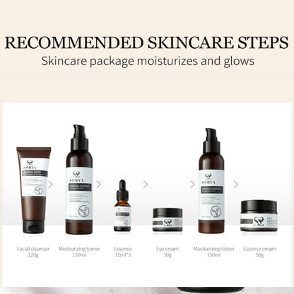 SORYA Korean Red Ginseng Skin Care Set (8-Piece) – Complete Daily Routine
