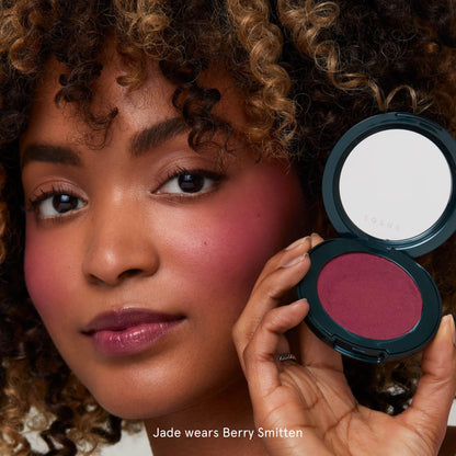 SOSHE Beauty - Blurring Pillow Blush Refill in Berry Smitten | Cream-to-Powder, Skin-Loving Formula