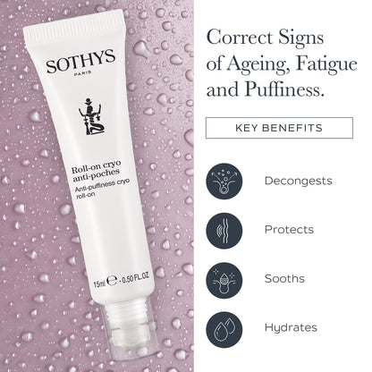 SOTHYS Anti-Puffiness Cryo Roll-On | Eye Roller for Dark Circles