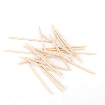 SOUJAP Orange Wood Nail Sticks – 2000 Dual-Ended Cuticle Pushers for Manicure & Pedicure
