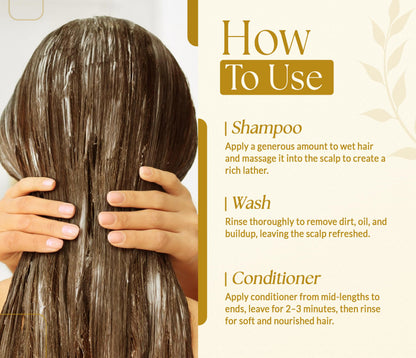 SOULSPA PURE Biotin Shampoo & Conditioner Set — Castor & Black Seed, Sulfate Free