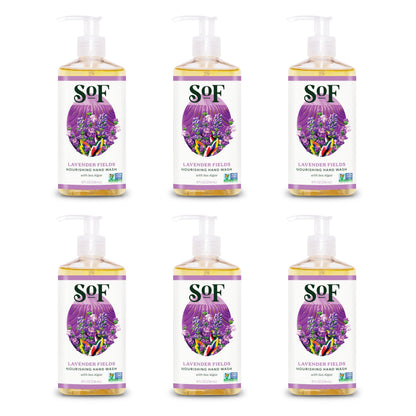 South Of France SoF Nourishing Hand Wash – Lavender Fields with Sea Algae, Coconut & Olive Oil | Vegan & Non-GMO