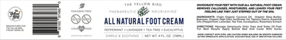 Yellow Bird Foot Cream 2 Pack Bundle - Natural Dry & Itchy Feet Repair Balm