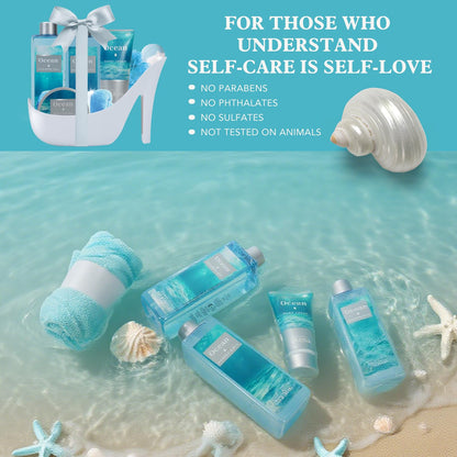 Spa Luxetique Ocean Breeze 8-Piece High Heel Gift Set for Women