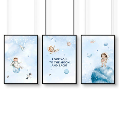 Space Wall Art | Set of 3 wall art prints