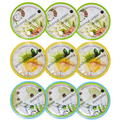 SpaLife Korean Deep Conditioning Hair Mask Packets – Repair, Nourish & Hydrate Dry Hair (9 Pack)