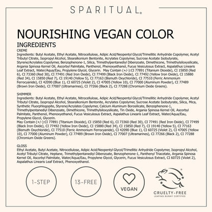 SpaRitual Nourishing Vegan Nail Color Inner Life – One-Step Polish, Light Blue Creme, 0.5 fl oz