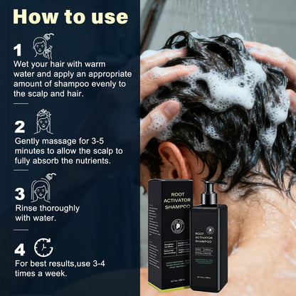 Root Activator Shampoo For Men – Hair Growth Shampoo for Hair Loss and Thinning Hair – 300 mL/10.1 fl oz | SPARTAN HAIR