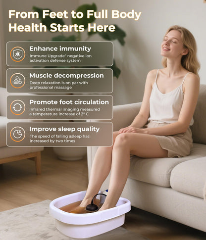 SPATOES Ionic Foot Detox Machine 3.0 – At-Home Foot Spa & Detox Bath