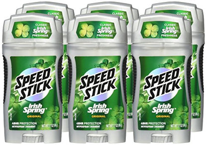 Speed Stick Irish Spring Original Antiperspirant and Deodorant – 2.7 oz (6 Pack)