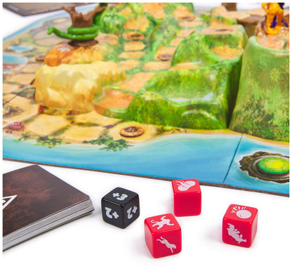 Spin Master Games Jumanji Stampede — 3D Cooperative Board Game for 2–4 Players (Ages 8+)