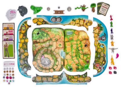 Spin Master Games Jumanji Stampede — 3D Cooperative Board Game for 2–4 Players (Ages 8+)