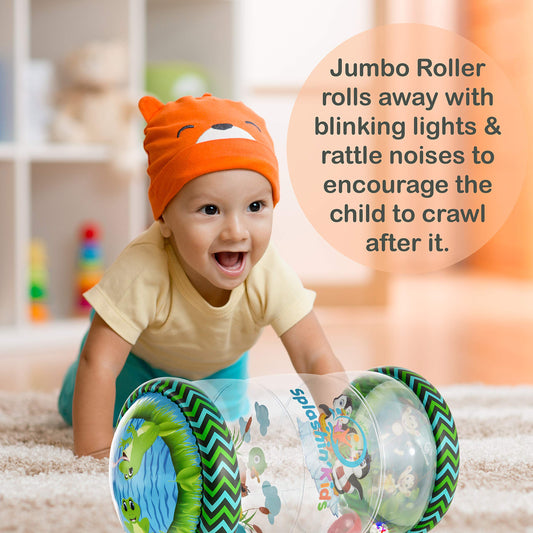 Splashin'kids Jumbo Roller Ball Drop Toy – Infant Tummy Time Activity Center for 6–36 Months